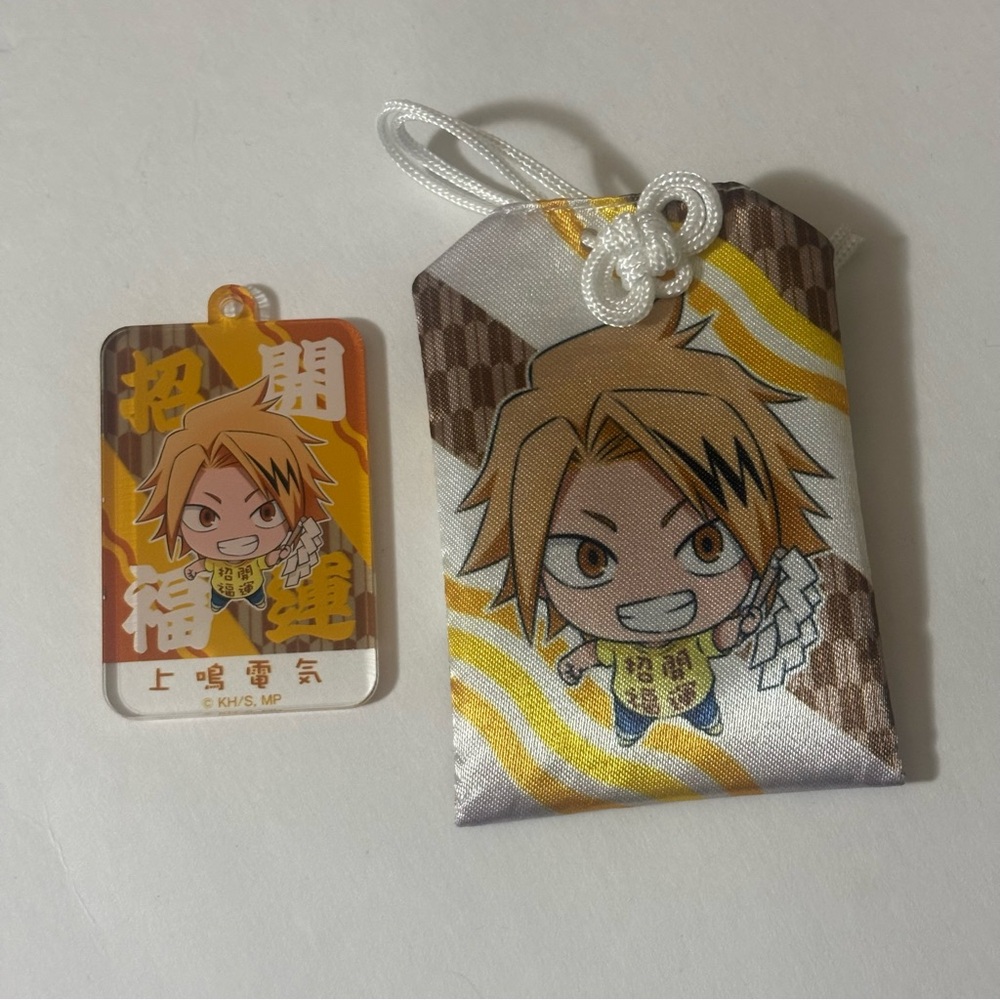 My Hero Academia Denki Kaminari Good Luck Omamori Charm with Acrylic Charm